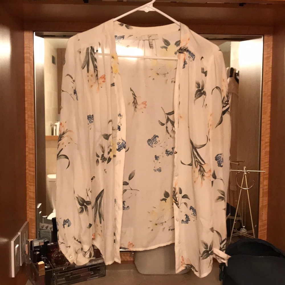 Joie silk floral blouse